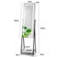 LED Mirror Cabinet Jewelry Storage Shelf Organiser Lockable Floor Stand Carousel 6