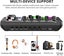 Audio mixer for F998 live sound card, podcast audio interface with DJ mixer Carousel 4