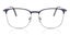 Full Rim Square Blue Gunmetal SmartBuy Collection Brend 890A 53 Fashion Unisex Carousel 1