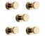5pcs Bathrobe Hook Brass Bathrobe Hook Bonded Bathroom Bathrobe Hook Coat Hook C Carousel 1