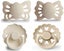 Frigg: Baby's First Pacifier 4 Pack - Floral Heart Cream (0-6 months) Carousel 2