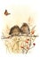 Baby Birds & Butterfly Print - Nursery Art (A4) Carousel 1