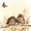 Baby Birds & Butterfly Print - Nursery Art (A4) Carousel 2