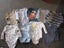 9 x size 3-6 months long sleeve bodysuits, domed crotch Carousel 1