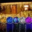 LED Icicle Lights - 10m Wave Pattern - Solar Charged Or Powered Carousel 6