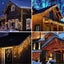 LED Icicle Lights - 10m Wave Pattern - Solar Charged Or Powered Carousel 5