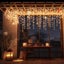 LED Icicle Lights - 10m Wave Pattern - Solar Charged Or Powered Carousel 2