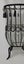 +++ RUSTIC HAND BLOWN? TRANSPARENT GLASS VASE IN METAL CAGE +++ Carousel 4