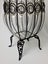 +++ RUSTIC HAND BLOWN? TRANSPARENT GLASS VASE IN METAL CAGE +++ Carousel 6