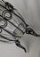 +++ RUSTIC HAND BLOWN? TRANSPARENT GLASS VASE IN METAL CAGE +++ Carousel 10