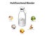 Portable Mini Fast Blender 350ml Juicer Cup with Wireless ChargingBlades Carousel 7
