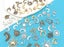 25pcs Bronze & Silver Mixed Sun and Moon Charms For Jewelry Making Carousel 1
