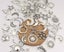 25pcs Bronze & Silver Mixed Sun and Moon Charms For Jewelry Making Carousel 2