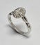$9,250 Platinum Diamond cluster Ring TCW 0.94cts size P Carousel 1