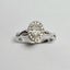 $9,250 Platinum Diamond cluster Ring TCW 0.94cts size P Carousel 2