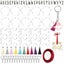 111pcs Pet Bone Paw Acrylic Discs Keychain Blanks Making Kit Carousel 1