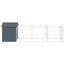 Dog House With Roof Anthracite 117x405x123 Cm Galvanised Steel Tonkbpk Carousel 4