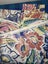 BUNDLE OF VINTAGE POLISHED COTTON CHINTZ PRINT FABRIC OFFCUT PIECES (8) Carousel 1