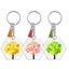 Acrylic Heart Discs Keychain Blanks Vinyl Making Kit Carousel 3