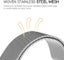 Fitbit Versa 3 Milanese Loop Strap Silver Carousel 2