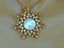 Vintage 50s 60s Signed Florenza Brooch Pendant Necklace Irridescent Star Cluster Carousel 4
