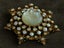 Vintage 50s 60s Signed Florenza Brooch Pendant Necklace Irridescent Star Cluster Carousel 6