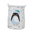 Penguins Canvas Laundry Storage Basket With Adorable Animal Designs Laundry Bask Carousel 1