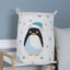 Penguins Canvas Laundry Storage Basket With Adorable Animal Designs Laundry Bask Carousel 2