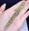 Exquisite Peridot & CZ Diamond Bracelet / 18KGP White Gold Carousel 3