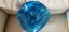 Art glass vase turquoise Carousel 3