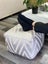 Square Ottoman Pouf Printed Cotton Style Carousel 5