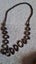 BLACK LONG BEADED NECKLACE WITH CIRCLE LIKE PENDENTS Carousel 2
