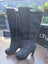 City Chic Wide Fit GENUINE LEATHER Suede Knee Boots Black Size 38 Carousel 3