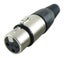 XLR Connector, 3 Contacts, Receptacle, Cable Mount, Silver Plated Contacts Carousel 1