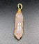 Gold Wired Genuine Natural Pink Quartz Point Pendant Carousel 1