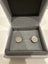 Gold diamond cut disc studs Carousel 1