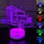 Truck 3D Night Light with Remote Control 16 Colors Changing 3D Night Lamp Carousel 1