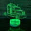Truck 3D Night Light with Remote Control 16 Colors Changing 3D Night Lamp Carousel 2