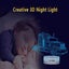 Truck 3D Night Light with Remote Control 16 Colors Changing 3D Night Lamp Carousel 7