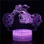 Motorcycle 3D Night Light with Remote Control 16 Colors Changing 3D Night Lamp Carousel 1