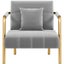 2pcs Velvet Armchair Lounge Chair Carousel 7