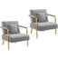 2pcs Velvet Armchair Lounge Chair Carousel 3