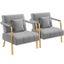 2pcs Velvet Armchair Lounge Chair Carousel 10