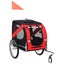 Dog Bike Trailer Red and Black Koill Carousel 1