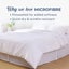 Dreamaker Superfine Washed Microfibre Pleated Valance White Super King Bed Carousel 5