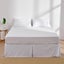 Dreamaker Superfine Washed Microfibre Pleated Valance White Super King Bed Carousel 7