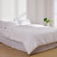 Dreamaker Superfine Washed Microfibre Pleated Valance White Super King Bed Carousel 13