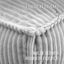 Cadence & Co. Wilde Ribbed Luxe Fleece Bean Bag Lounge Cover Silver Grey Carousel 3