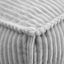 Cadence & Co. Wilde Ribbed Luxe Fleece Bean Bag Lounge Cover Silver Grey Carousel 11