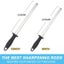 Diamond Carbon Steel Professional Knife Sharpener Rod Kitchen Home Or Hunting Carousel 6